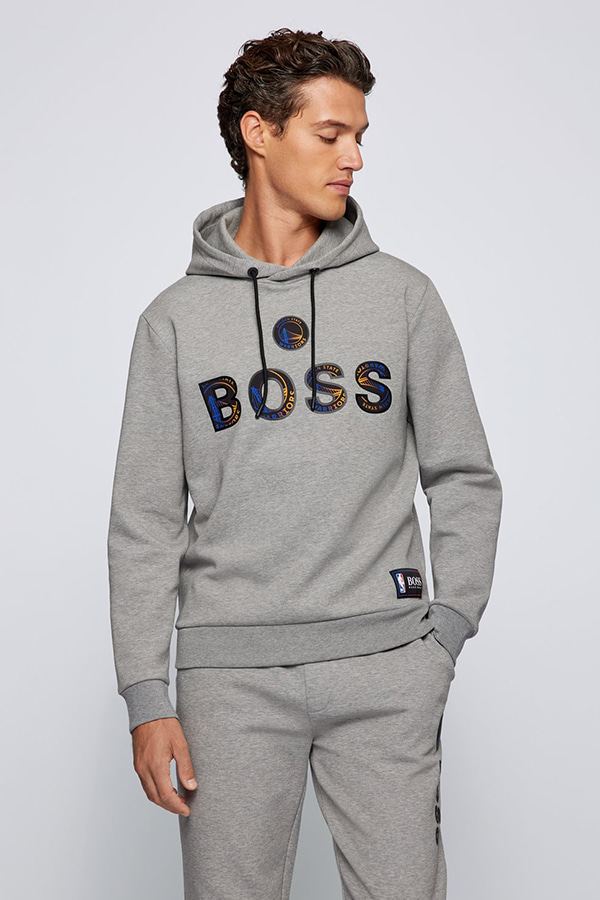 HOODIE BOSS X NBA - 042 ΓΚΡΙ